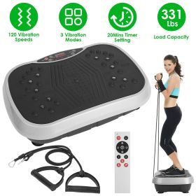 Home Use Vibration Exercise Platform for Lymphatic Drainage & Muscle Pain Relief, High Efficient Fat Burning Vibration Machine for Beginner & Adv