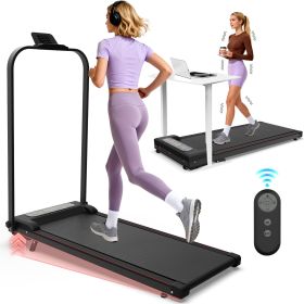 Foldable Treadmill with Handle Bar & Incline