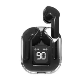 T2 Earphone Bluetooth 5.2 TWS Sports Outdoor Headset Wireless Headphone Earbuds Ear For Smart Phones (Option: Black)
