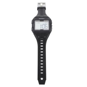 Men Sport Watch Waterproof Large Screen Portable Chronograph Watch For Outdoor Climbing Camping Black (Option: Default)
